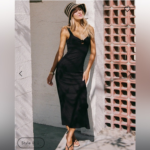 L*Space The Alexis Sleeveless Dress | Black | Small | NWT - Picture 2 of 11